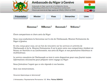 Tablet Screenshot of ambassade-niger-geneve.net